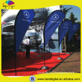 Durable Double Sided Beach Flag for promotion